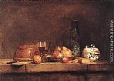 Still-Life with Jar of Olives by Jean Baptiste Simeon Chardin